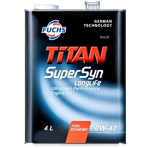 tbNX FUCHS GWIC TITAN SUPERSYN LONGLIFE 0W-40 4L A8107969993 JPX