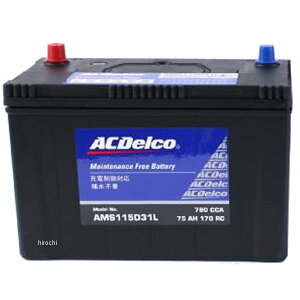 ACDelco �o�b�e���[ ���Y�ԗpAMS AMS115D31L JP�X