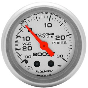 �yUSA�݌ɂ���z �I�[�g���[�^�[ Autometer Ultra-Lite 52mm 30 PSI ���J�j�J�� �u�[�X�g�Q�[�W atm4303 JP�X