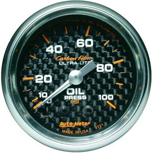 yUSA݌ɂz I[g[^[ Autometer Carbon Fiber 52mm 100 PSI JjJ v atm4721 JPX