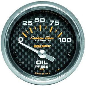 yUSA݌ɂz I[g[^[ Autometer Carbon Fiber 52mm 100 PSI dqv atm4727 JPX