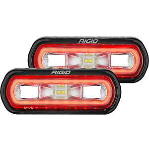 �yUSA�݌ɂ���z Rigid Industries SR-L �V���[�Y Surface �}�E���g LED Spreader �y�A w/ ���b�h Halo Universal rig53122 JP�X