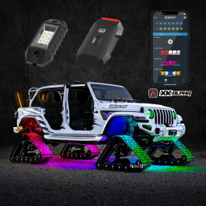 �yUSA�݌ɂ���z XK Glow RGBW Addressable LED Rock Light Kits �X�^���_�[�g XKalpha App Controlled xkgAP-ROCK-STA JP�X