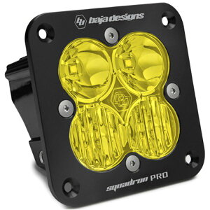 �yUSA�݌ɂ���z Baja Designs Squadron Pro Flush Mount �u���b�N Driving/Combo Pattern LED Light Pod - Amber baj491013 JP�X