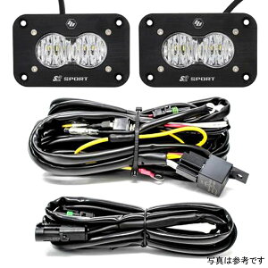 �yUSA�݌ɂ���z Baja Designs S2 Sport Flush Mount Wide Cornering Pattern LED Work ���C�g �N���A Lens �L�b�g baj547807 JP�X