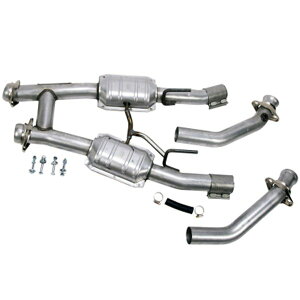 �yUSA�݌ɂ���z BBK 86�N-93�N Mustang 5.0 High Flow H Pipe With Catalytic Converters - 2-1/2 bbk1521 JP�X
