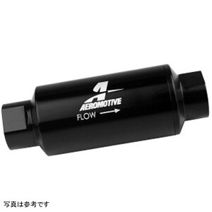 �yUSA�݌ɂ���z Aeromotive In-Line �t���[�G���t�B���^�[ 40-M �X�e�����X Mesh Element ORB-10 Port (Bright-Dip Black) 2in. OD aer12330 JP�X