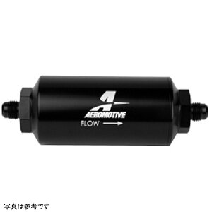 �yUSA�݌ɂ���z Aeromotive In-Line �t�B���^�[ - (AN-6 Male) 10 Micron Microglass Element Bright Dip Black Finish aer12345 JP�X