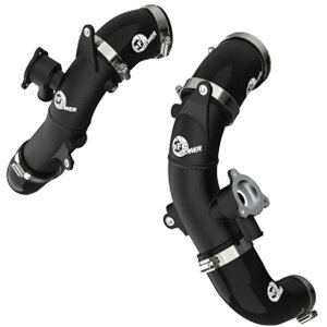 �yUSA�݌ɂ���z aFe 2022 �g���^ �^���h�� V6-3.5L (tt) BladeRunner 2.5in Aluminum Hot Charge Pipe �u���b�N afe46-20568-B JP�X