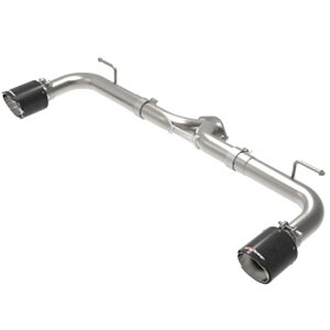 yUSA݌ɂz aFe Takeda 2-1/2in 304 SS Axle-Back Exhaust w/ J[{t@Co[ Tips 14-18 }c_ 3 L4 2.0L/2.5L afe49-37014-C JPX