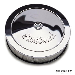 �yUSA�݌ɂ���z Edelbrock �G�A�N���[�i�[ Pro-Flo�V���[�Y Round Steel Top Paper �G�������g 14In Dia X 3 313In Chrome ede1207 JP�X