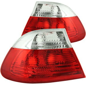 �yUSA�݌ɂ���z ANZO 2000-2003 BMW 3�V���[�Y E46 Taillights Red/Clear anz221217 JP�X