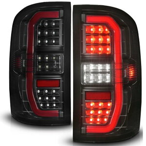 �yUSA�݌ɂ���z ANZO 14-18 GMC Sierra 1500 Full LED Taillights �u���b�N Housing Smoke Lens (w/C Light Bars) anz311465 JP�X