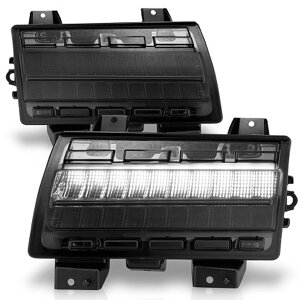 �yUSA�݌ɂ���z ANZO �����O���[ 18-21/Gladiator 20+ LED Side Marker Lights Smoke w Sequential Signal anz511088 JP�X