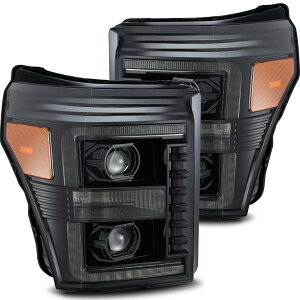 【USA在庫あり】 AlphaRex LUXXシリーズ LED プロジェクター ヘッドライト Plank Style アルファブラック 11年-16年 フォード F-350 SD arx880143 JP店