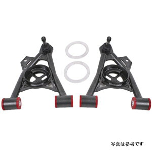 �yUSA�݌ɂ���z BMR 94-04 Mustang �����[ Non-Adj. A-Arms (Poly) w/ Tall �{�[���W���C���g / Spring Pocket �u���b�N Hammertone bmrAA043H JP�X
