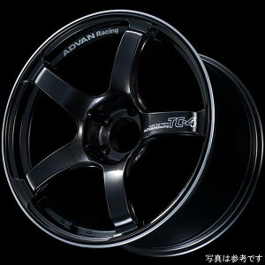yUSA݌ɂz Advan TC4 18x10.5 +15 5-114.3 [VO ubN K^bN zC[ avnYAD8L15EBGR JPX