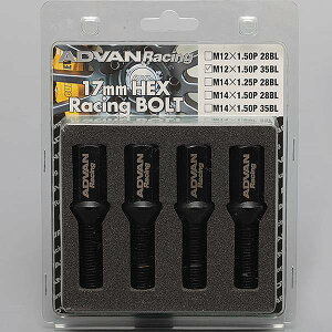 �yUSA�݌ɂ���z Advan �z�C�[�� �{���g 35mm �X���b�h (�u���b�N) 4���� avnZ9562 JP�X