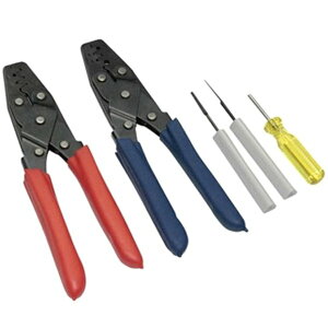 �yUSA�݌ɂ���z Haltech Dual Crimper �Z�b�g - Includes 3 Pin Removal Tools halHT-070300 JP�X