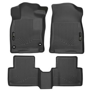 �yUSA�݌ɂ���z Husky Liners 2016 Honda Civic (4DR) WeatherBeater Combo Black Floor Liners hsl98461 JP�X