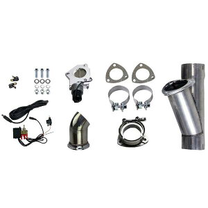 yUSA݌ɂz Granatelli 3.0in Aluminized Mild Steel Electronic Exhaust Cutout w/Slip Fit & Band Nv gms303530 JPX