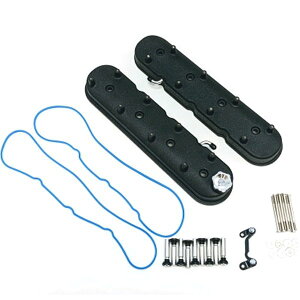 yUSA݌ɂz Granatelli 96-22 GM LS Tall Valve Cover w/Angled Coil Mounts ubN Wrinkle (Pair) gms640362 JPX