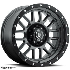 �yUSA�݌ɂ���z ICON Alpha 20x9 8x170 0mm Offset 5in BS 125.2mm Bore Gun Metal Wheel ico1220908150GM JP�X