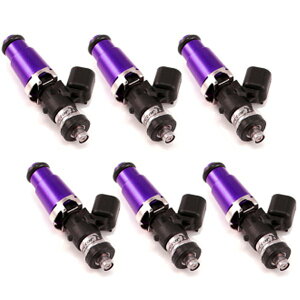 �yUSA�݌ɂ���z Injector Dynamics 1340cc �C���W�F�N�^�[ - 60mm Length - 14mm Purple Top - Denso Lower Cushion (Set of 6) idx1300.60.14.D.6 JP�X