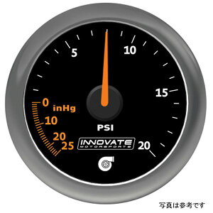 �yUSA�݌ɂ���z Innovate MTX Analog 20 PSI Vacuum/Boost �Q�[�W �L�b�g - �u���b�N Dial inn3857 JP�X