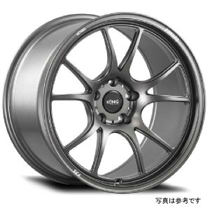 �yUSA�݌ɂ���z Konig Forged F3S 18X9.5 5X114.3 ET35 Satin Charcoal Knurled Bead kngF3SN851435G JP�X
