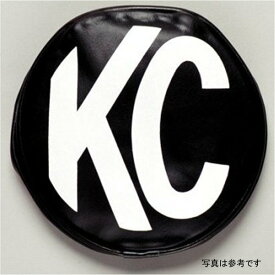【USA在庫あり】 KC HiLiTES 5in. Round Soft Cover (2個) - ブラック w/White KC Logo kcl5400 JP店