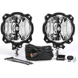 �yUSA�݌ɂ���z KC HiLiTES 6in. Pro6 Gravity LED ���C�g 20w �V���O�� Mount Spot Beam (2�� Pack System) kcl91301 JP�X
