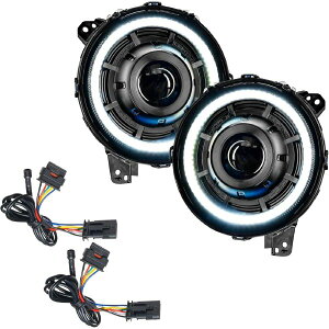 �yUSA�݌ɂ���z Oracle �W�[�v JL/Gladiator JT Oculus Bi-LED Projector �w�b�h���C�g - Amber/White Switchback SEE WARRANTY orl5839-023 JP�X