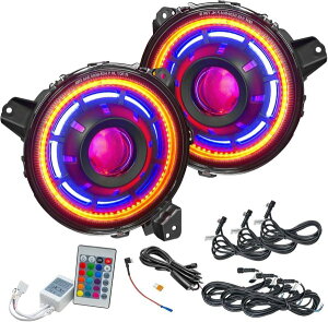 �yUSA�݌ɂ���z Oracle Oculus Bi-LED Projector �w�b�h���C�g for �W�[�v JL/Gladiator JT - Matte �u���b�N - 5500K SEE WARRANTY orl5839-504 JP�X
