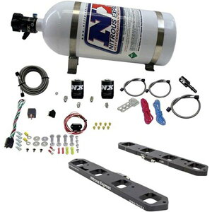 �yUSA�݌ɂ���z Nitrous Express �_�b�W/Ram 5.7L/6.1L/6.4L Hemi Direct Port Plate System w/10lb �{�g�� nex20958-10 JP�X