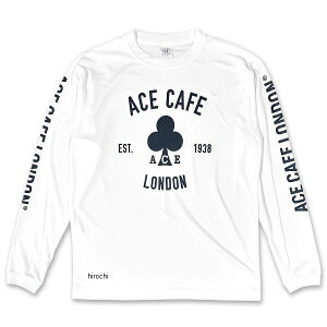【メーカー在庫あり】 エースカフェロンドン ACE CAFE LONDON DRY-ロングTシャツ EST.1938 白 Sサイズ AA001DL JP店