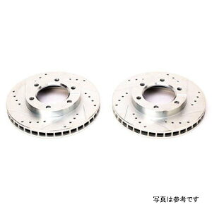�yUSA�݌ɂ���z Power Stop 71�N-74�N �V�{���[ Blazer �t�����g Evolution Drilled & Slotted ���[�^�[ - 2�� psbAR8400XPR JP�X