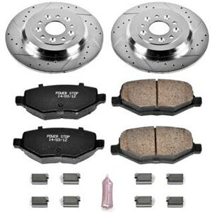 �yUSA�݌ɂ���z Power Stop 11�N-15�N �t�H�[�h Edge ���� Z23 Evolution Sport �u���[�L �L�b�g psbK4744 JP�X