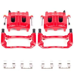 �yUSA�݌ɂ���z Power Stop 02�N-05�N �t�H�[�h Explorer �t�����g ���b�h Calipers w/�u���P�b�gs - 2�� psbS4758 JP�X