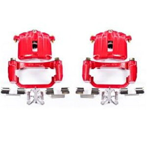 �yUSA�݌ɂ���z Power Stop 04�N-05�N Cadillac DeVille ���� ���b�h Calipers w/�u���P�b�gs - 2�� psbS4854 JP�X