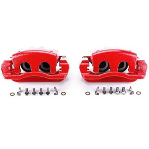 �yUSA�݌ɂ���z Power Stop 05�N-07�N �t�H�[�h F-250 Super Duty ���� ���b�h Calipers w/�u���P�b�gs - 2�� psbS4920 JP�X