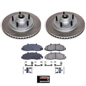 �yUSA�݌ɂ���z Power Stop 97�N-00�N �t�H�[�h F-150 �t�����g Semi-Coated ���[�^�[ �L�b�g psbSC1865 JP�X