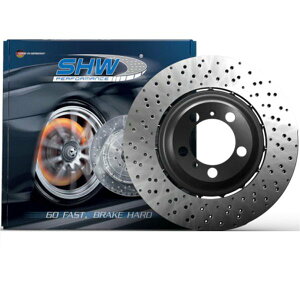 �yUSA�݌ɂ���z SHW 20-21 BMW X3 M 3.0L Right ���A Cross-Drilled Lightweight �u���[�L���[�^�[ (34118054828) shwBRR43504 JP�X
