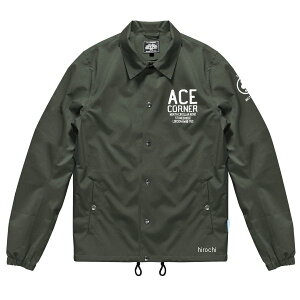 【メーカー在庫あり】 エースカフェロンドン ACE CAFE LONDON 2025年春夏モデル ウォータープルーフコーチジャケット モスグリーン XLサイズ AS2501WS JP店