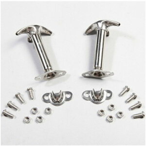 �yUSA�݌ɂ���z Rugged Ridge 41-95 Jeep CJ / Jeep �����O���[ Hood Catch Kit Stainless rug11116.01 JP�X