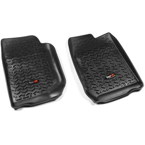 �yUSA�݌ɂ���z Rugged Ridge Floor Liner �t�����g Black 2007-2018 Jeep �����O���[ Unlimited JK 4 Dr rug12920.01 JP�X