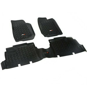 �yUSA�݌ɂ���z Rugged Ridge Floor Liner Front/Rear Black 2007-2018 Jeep �����O���[ JK 4 Dr rug12987.04 JP�X
