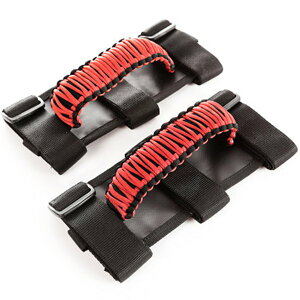 �yUSA�݌ɂ���z Rugged Ridge Paracord Grab Handles ���b�h/�u���b�N 2�� rug13505.31 JP�X