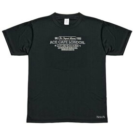 【メーカー在庫あり】 エースカフェロンドン ACE CAFE LONDON 2025年春夏モデル DRY Tシャツ カフェレーサー 黒 Lサイズ AA015DT JP店
