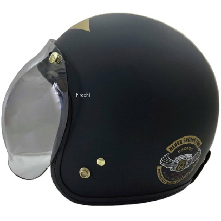 楽天市場】ROUTE66 ジェットヘルメット マットブラック ROU-6901 JP店 